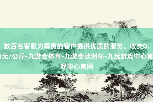 数百名客服为尊贵的客户提供优质的服务。收支0.50元/公斤-九游会体育-九游会欧洲杯-九玩游戏中心官网