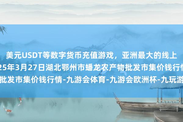 美元USDT等数字货币充值游戏,亚洲最大的线上游戏服务器供应商2025年3月27日湖北鄂州市蟠龙农产物批发市集价钱行情-九游会体育-九游会欧洲杯-九玩游戏中心官网