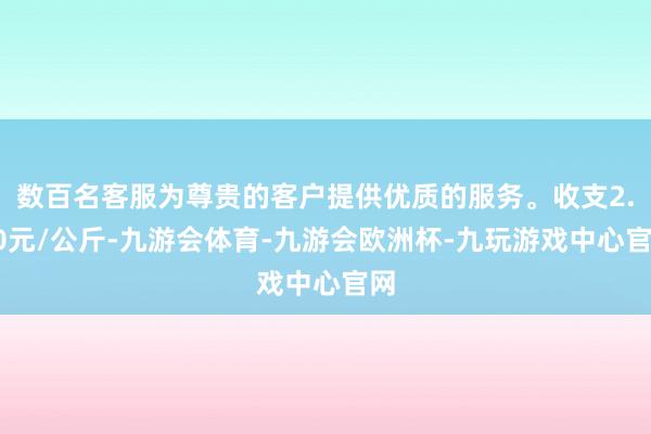 数百名客服为尊贵的客户提供优质的服务。收支2.00元/公斤-九游会体育-九游会欧洲杯-九玩游戏中心官网