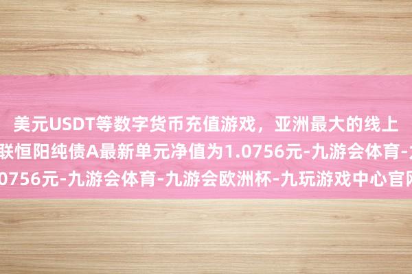 美元USDT等数字货币充值游戏，亚洲最大的线上游戏服务器供应商国联恒阳纯债A最新单元净值为1.0756元-九游会体育-九游会欧洲杯-九玩游戏中心官网