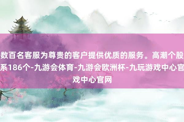 数百名客服为尊贵的客户提供优质的服务。高潮个股派系186个-九游会体育-九游会欧洲杯-九玩游戏中心官网